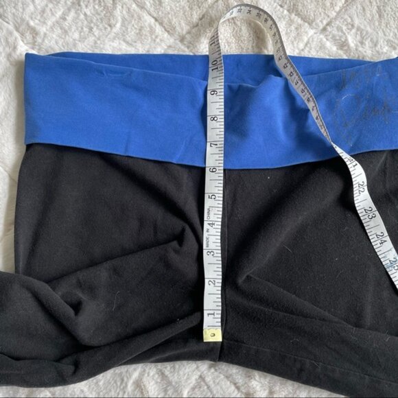 Victoria's Secret PINK | Foldover Blue Band "LOVE PINK" Capris | Size Medium - Picture 13 of 14